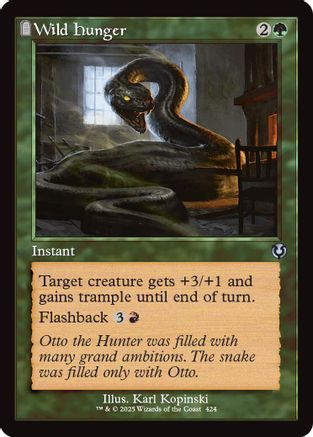 Wild Hunger (Retro Frame) (INR-424) - Innistrad Remastered [Uncommon]