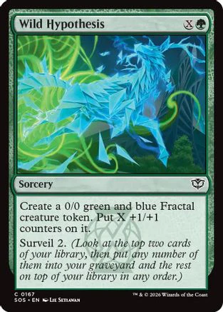 Wild Hypothesis (SOS-167) - Secrets of Strixhaven Foil [Common]