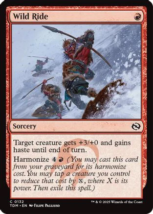 Wild Ride (TDM-132) - Tarkir: Dragonstorm Foil [Common]