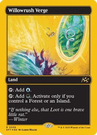 Willowrush Verge (First-Place Foil) (DFT-506) - Aetherdrift Foil [Rare]