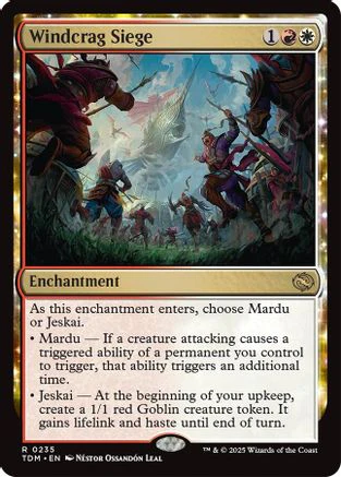 Windcrag Siege (TDM-235) - Tarkir: Dragonstorm [Rare]