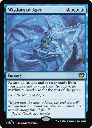 Wisdom of Ages (SOS-071) - Secrets of Strixhaven Foil [Rare]