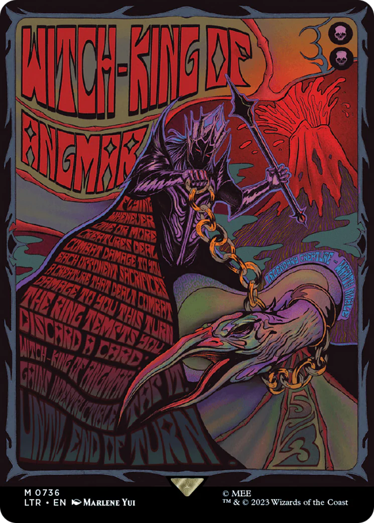 Witch-king of Angmar (LTR-736) - The Lord of the Rings: Tales of Middle-earth (Borderless) Foil [Mythic]
