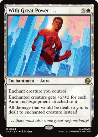 With Great Power... (SPM-024) - Marvel's Spider-Man Foil [Rare]