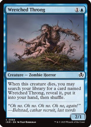 Wretched Throng (INR-094) - Innistrad Remastered Foil [Common]
