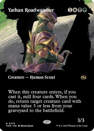 Yathan Roadwatcher (Borderless) (TDM-375) - Tarkir: Dragonstorm Foil [Rare]