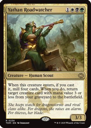 Yathan Roadwatcher (TDM-236) - Tarkir: Dragonstorm [Rare]