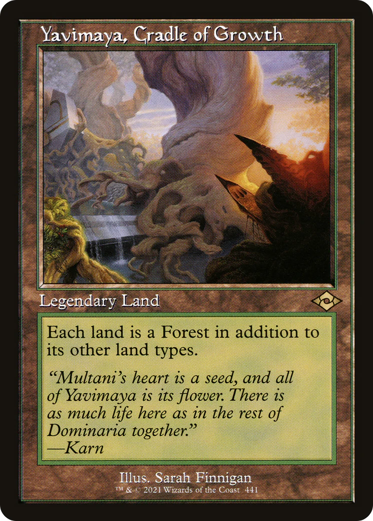 Yavimaya, Cradle of Growth (MH2-441) - Modern Horizons 2 Etched Foil [Rare] Retro Frame