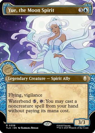 Yue, the Moon Spirit (Showcase) (TLA-338) - Avatar: The Last Airbender Foil [Rare]