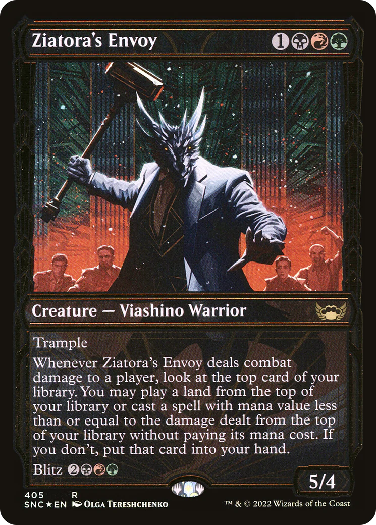 Ziatora's Envoy (SNC-405) - Streets of New Capenna: (Showcase) Foil [Rare]