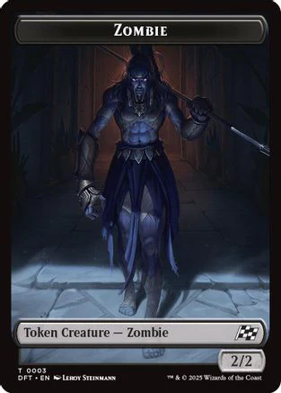 Zombie (0003) // Pilot Double-Sided Token (DFT-3 // 1) - Aetherdrift [Token]