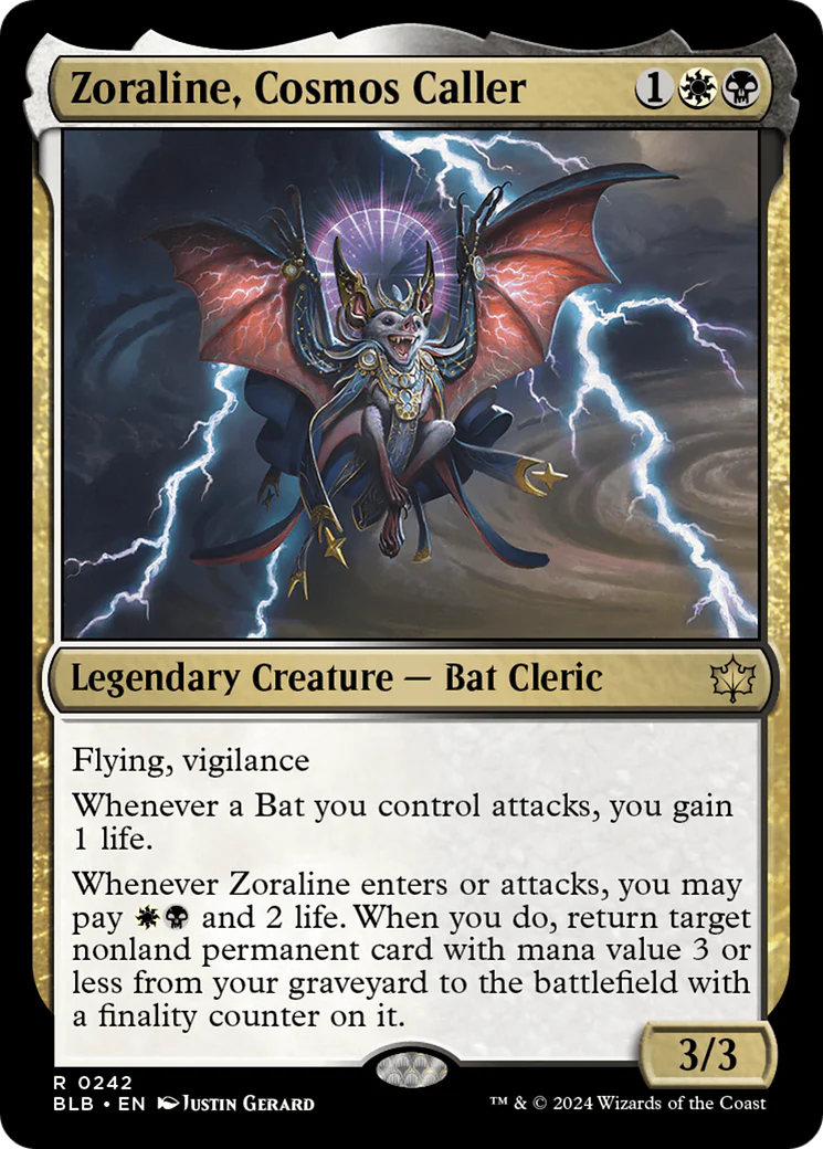 Zoraline, Cosmos Caller (BLB-242) - Bloomburrow Foil [Rare]