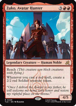 Zuko, Avatar Hunter (TLE-246) - Avatar: The Last Airbender: Eternal-Legal [Rare]
