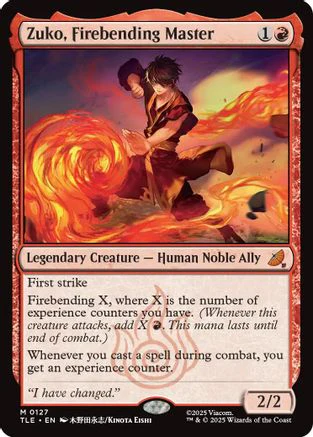 Zuko, Firebending Master (TLE-127) - Avatar: The Last Airbender: Eternal-Legal Foil [Mythic]