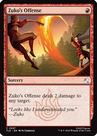Zuko's Offense (TLE-247) - Avatar: The Last Airbender: Eternal-Legal [Common]